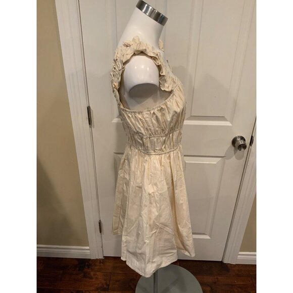 English Factory Cream Sundress W/ Ruffle Elastic Straps, Size M, NWT! - Picture 4 of 9